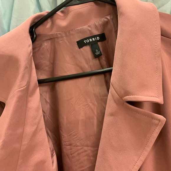 Torrid Walnut Double Breasted Fit & Flare Coat - Picture 2 of 5